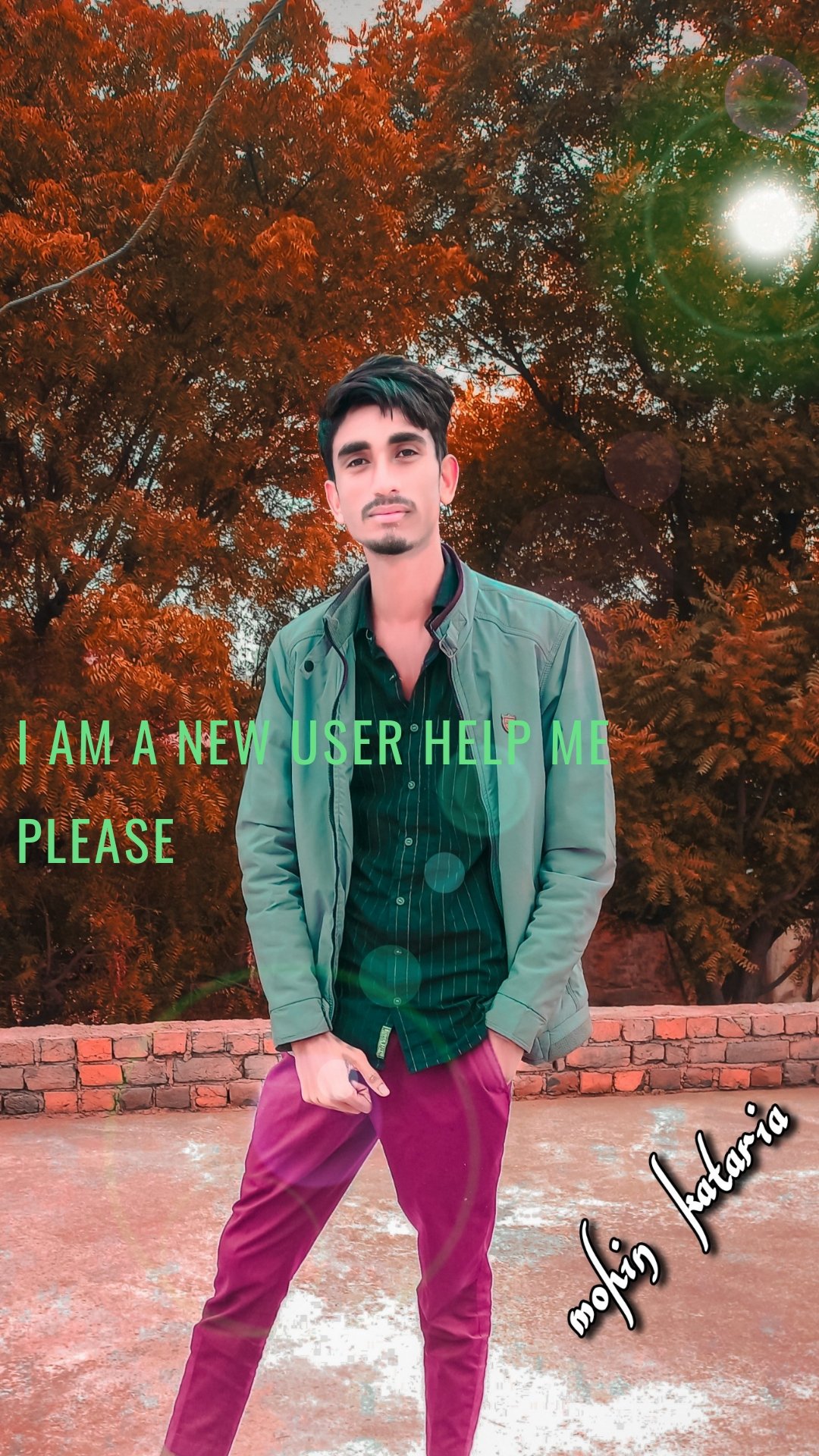 I am a new user help me please